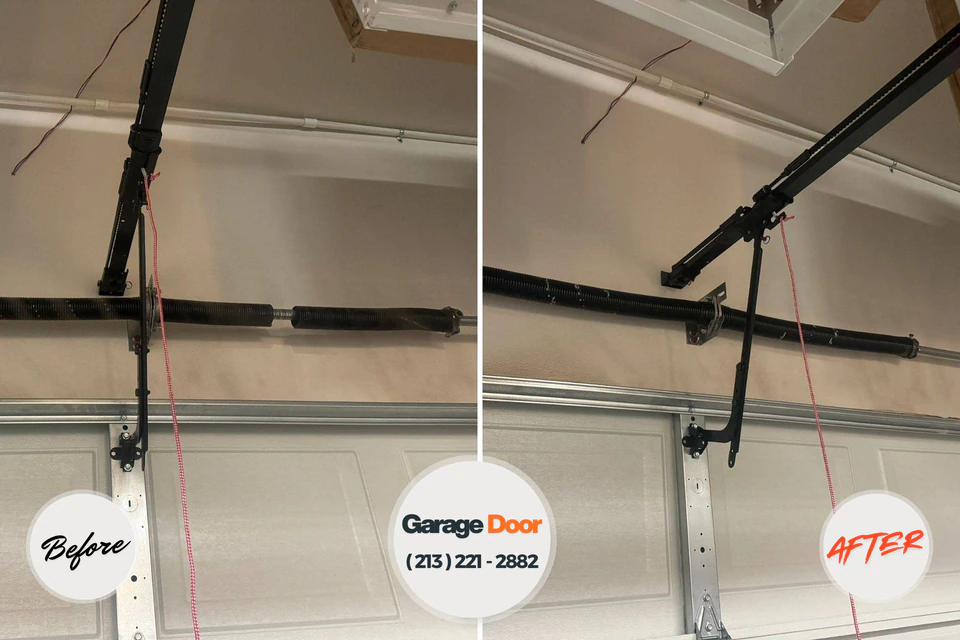 Before and after: garage door repair Hasson Heights, PA